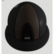 Шолом Cromo 2.0 Polo Textile Black + Leather Brown