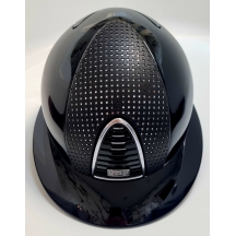 Шолом Cromo 2.0 Polo Polish Black + Verona Black Leather on Chrome + Crystals
